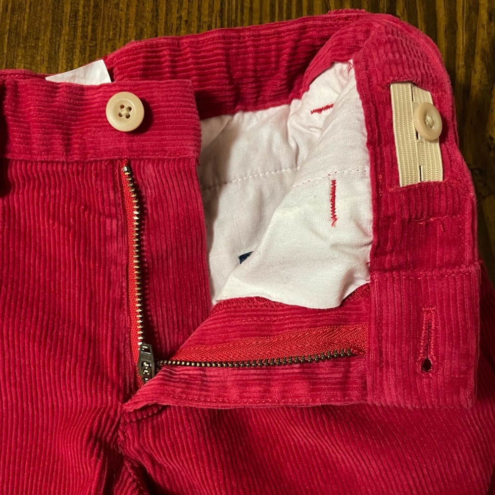 Vineyard Vines Red Corduroy Pants Adjustable Waist Boy 5 - Picture 4 of 13